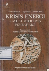 Image of krisis energi (kayu S.D pembaharu)