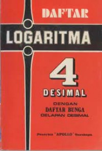 Image of Daftar Logaritma 4 Desimal dengan Daftar Bunga 8 Desimal